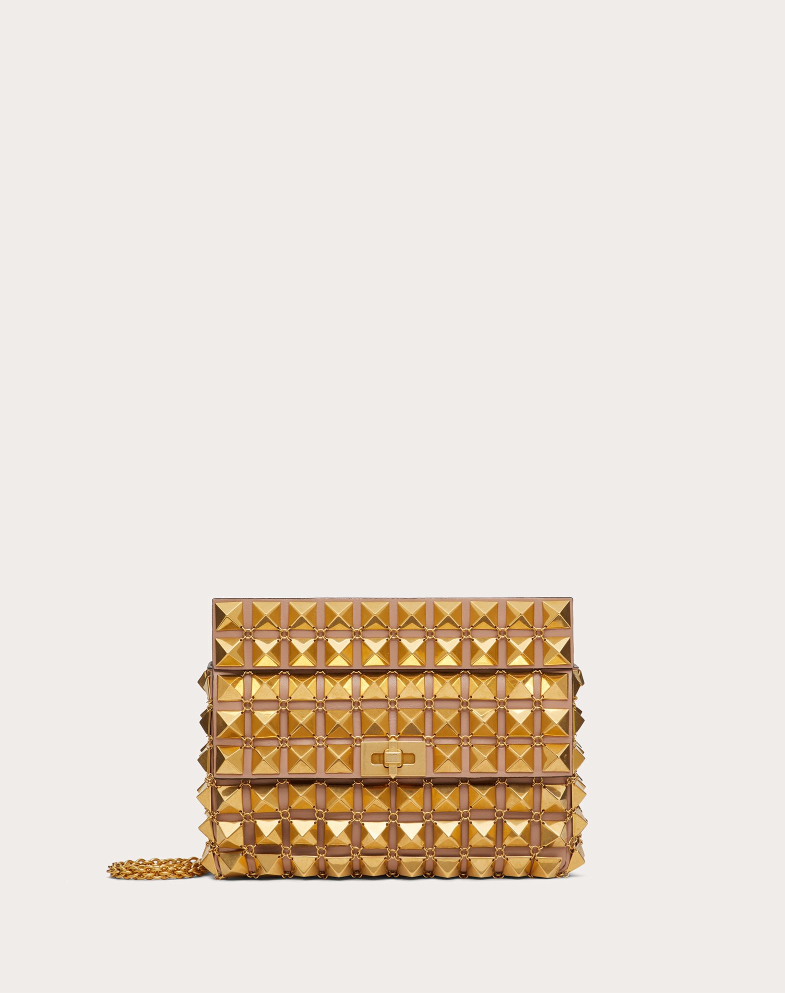 Valentino Garavani Medium Roman The Bag In Chain Mail With Chain In Antique | ModeSens
