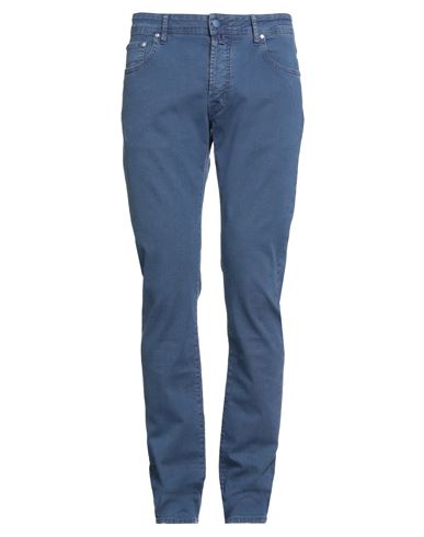 Jacob Cohёn Man Pants Navy Blue Size 34 Cotton, Elastane
