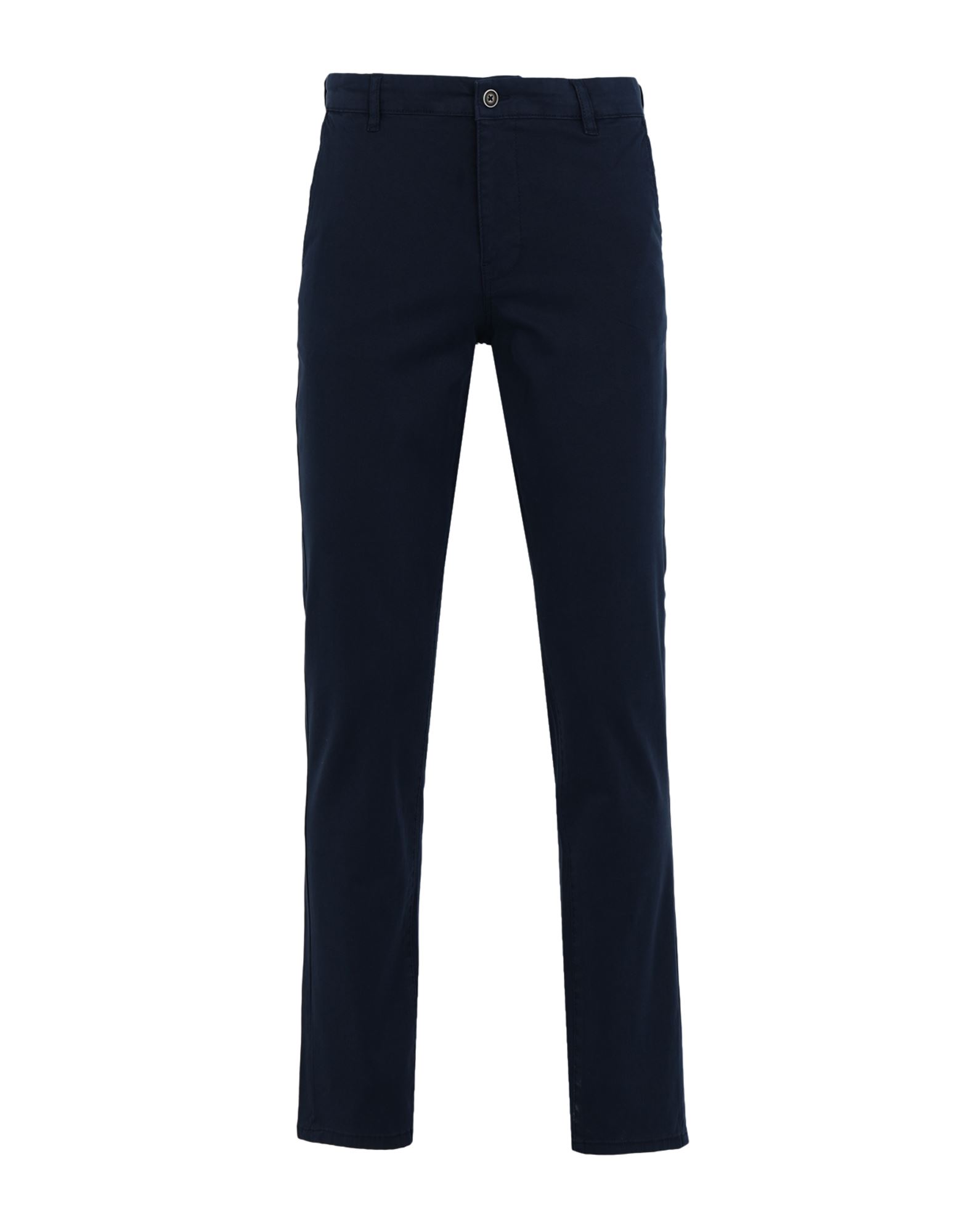 Shop Jack & Jones Man Pants Midnight Blue Size 31w-34l Cotton, Elastane