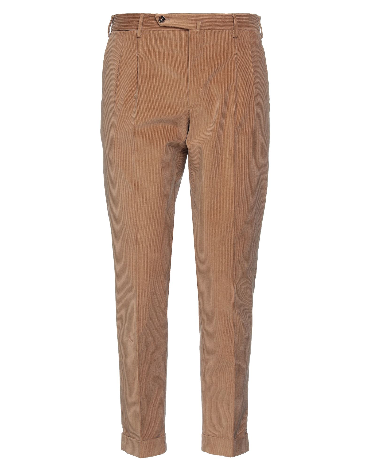 Pt Torino Pt Turin Low Waist Pants In Cotton - Atterley In Camel