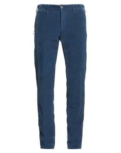 Pt Torino Man Pants Navy Size 33 Cotton, Elastane