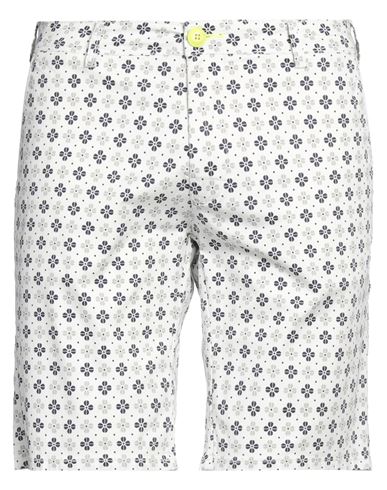 Shockly Man Shorts & Bermuda Shorts White Size 34 Cotton, Elastane