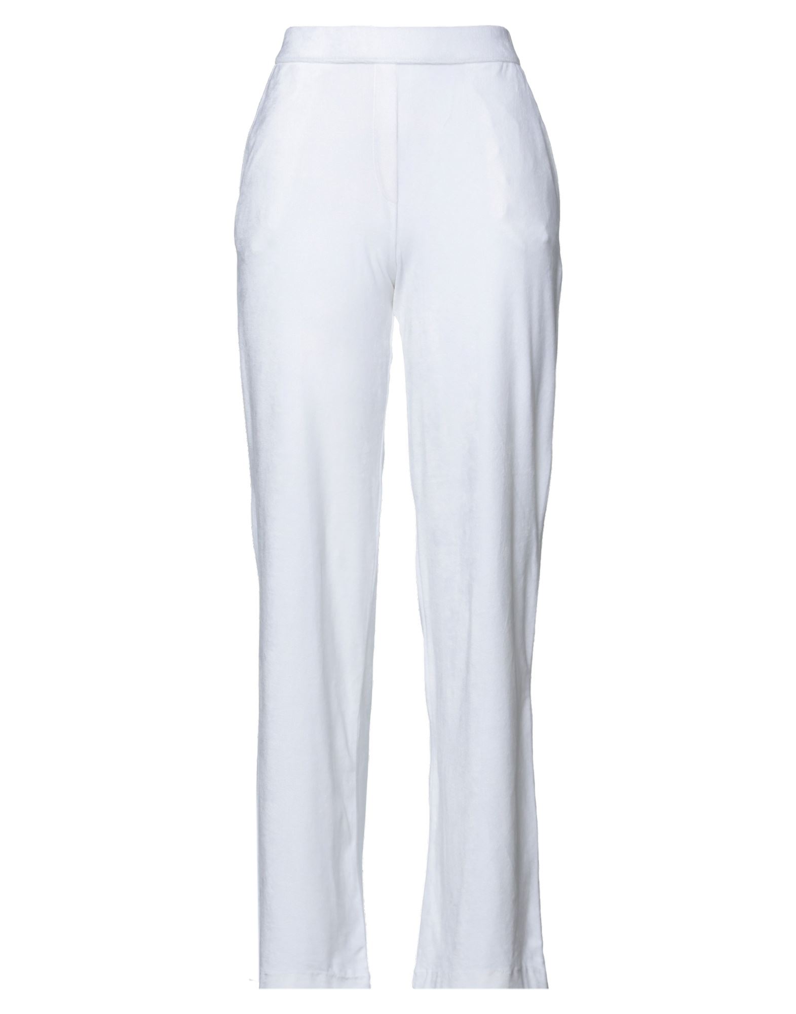Shop Majestic Filatures Woman Pants White Size 1 Cotton, Modal, Elastane