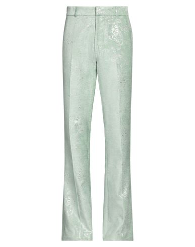 Amiri Man Pants Light Green Size 32 Viscose, Silk, Metallic Polyester