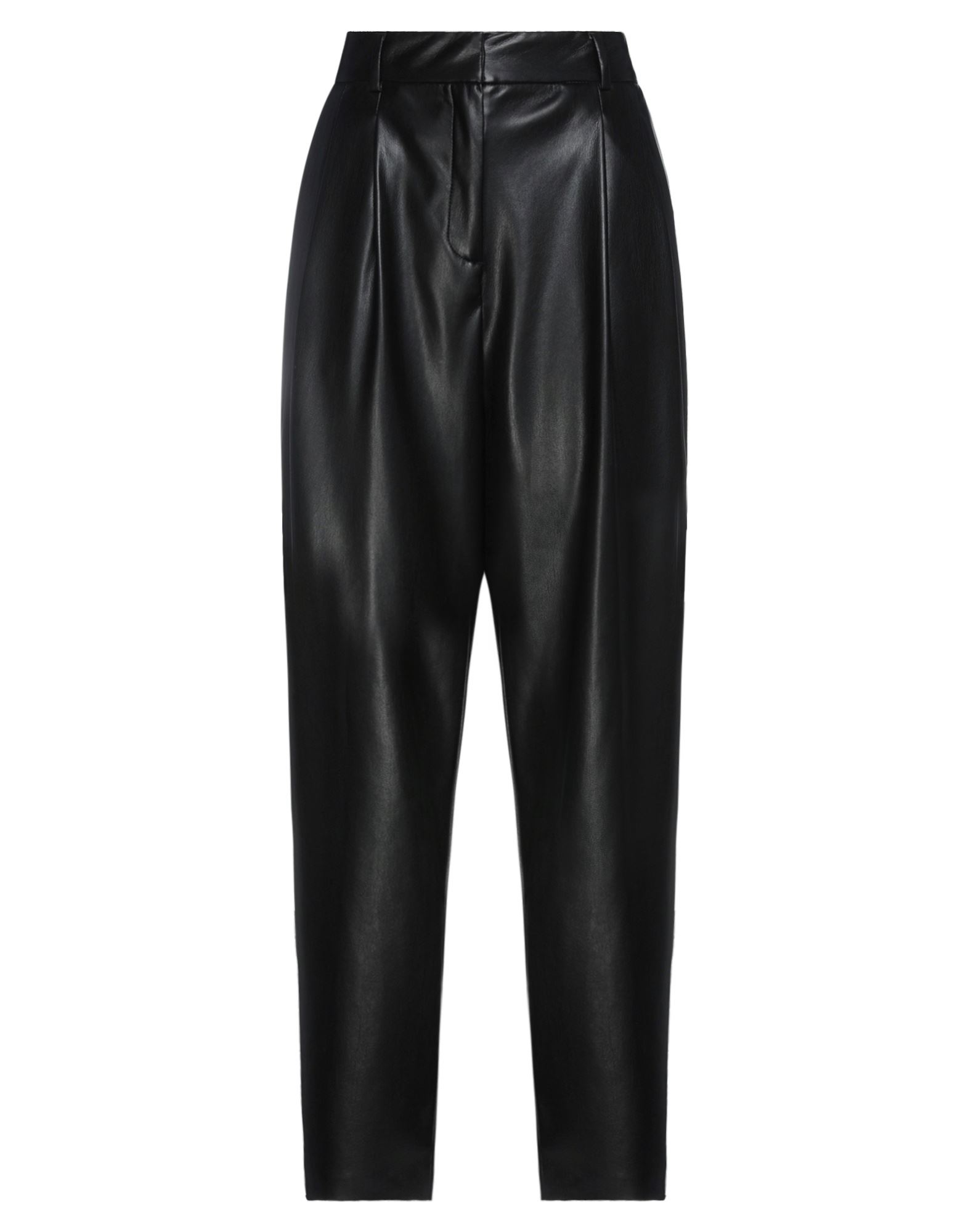 Shop Msgm Woman Pants Black Size 8 Polyester, Polyurethane