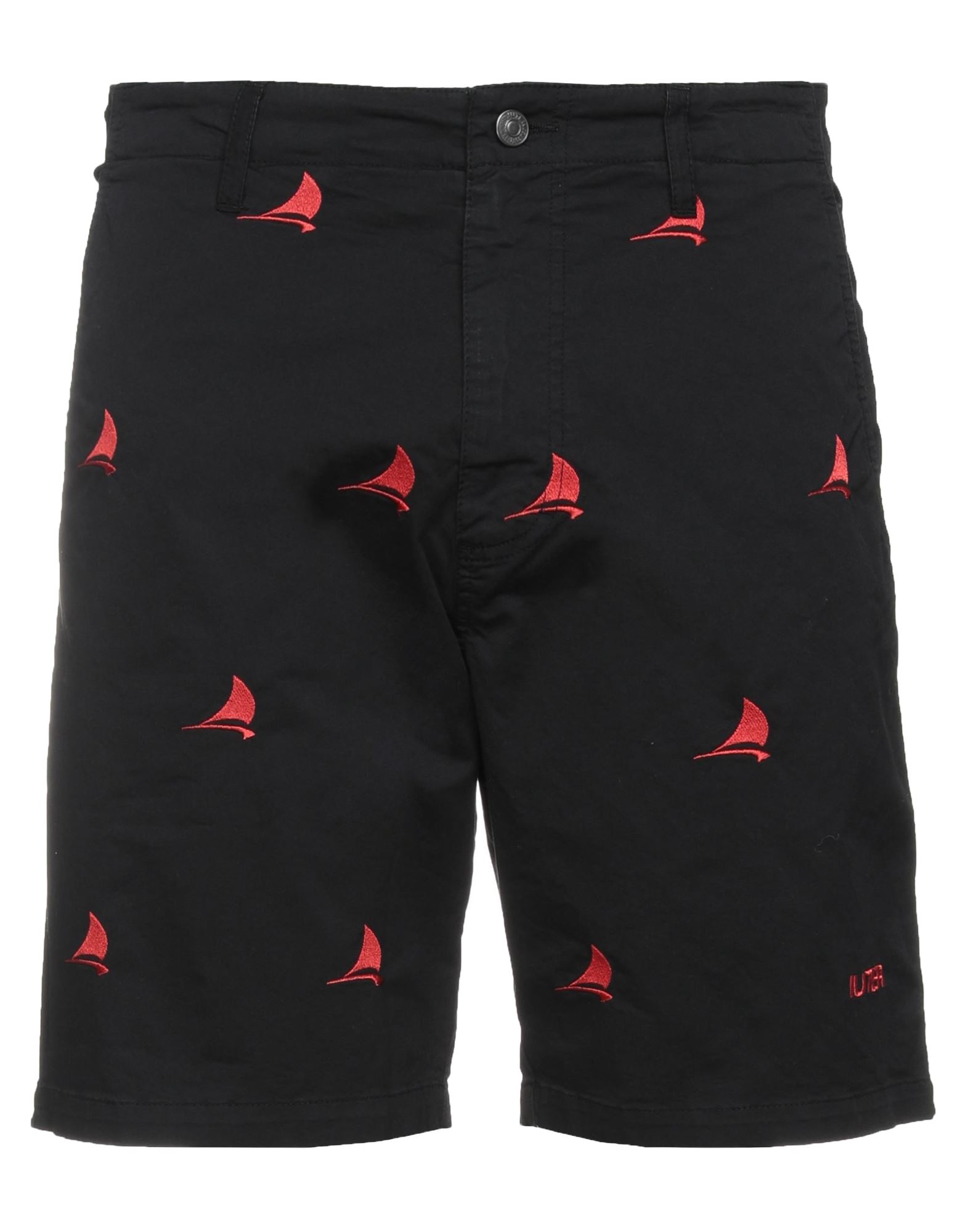 Iuter Man Shorts & Bermuda Shorts Black Size 30 Cotton, Elastane