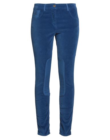 Aeronautica Militare Woman Pants Bright Blue Size 6 Cotton, Elastane In Blue