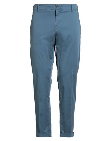 Harmont & Blaine Man Pants Slate Blue Size 40 Cotton, Elastane In Blue
