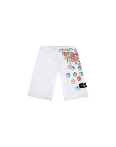 STONE ISLAND JUNIOR Bermuda shorts Man 61940 BUBBLE GUM PRINT f