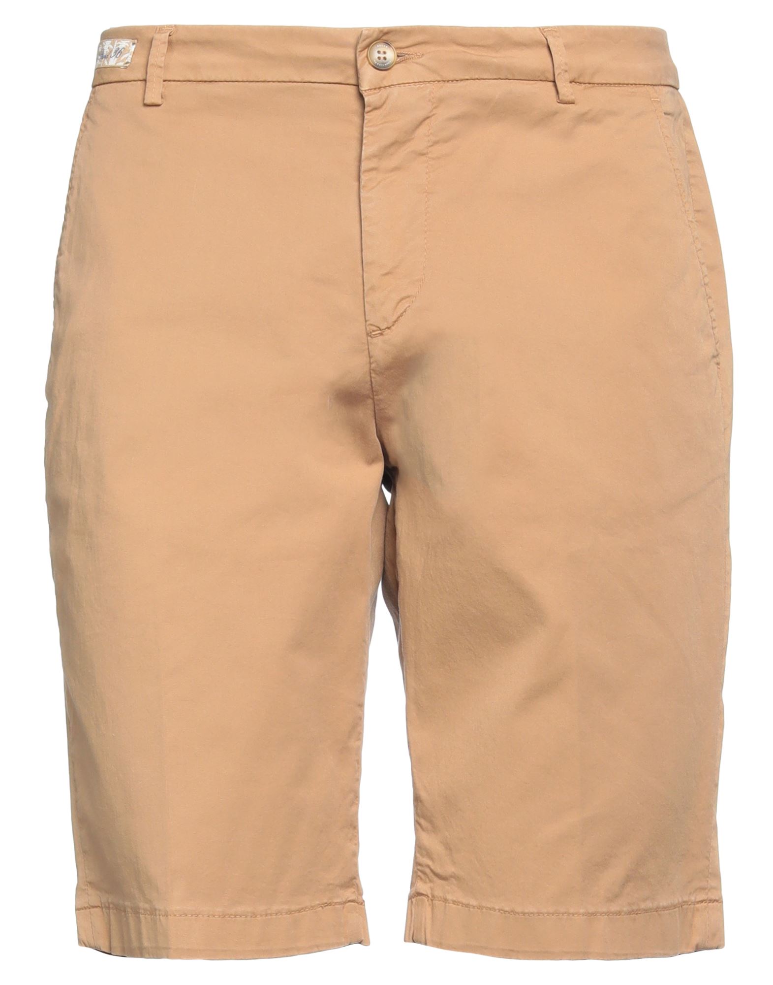 No Lab Man Shorts & Bermuda Shorts Camel Size 32 Cotton, Elastane In Beige