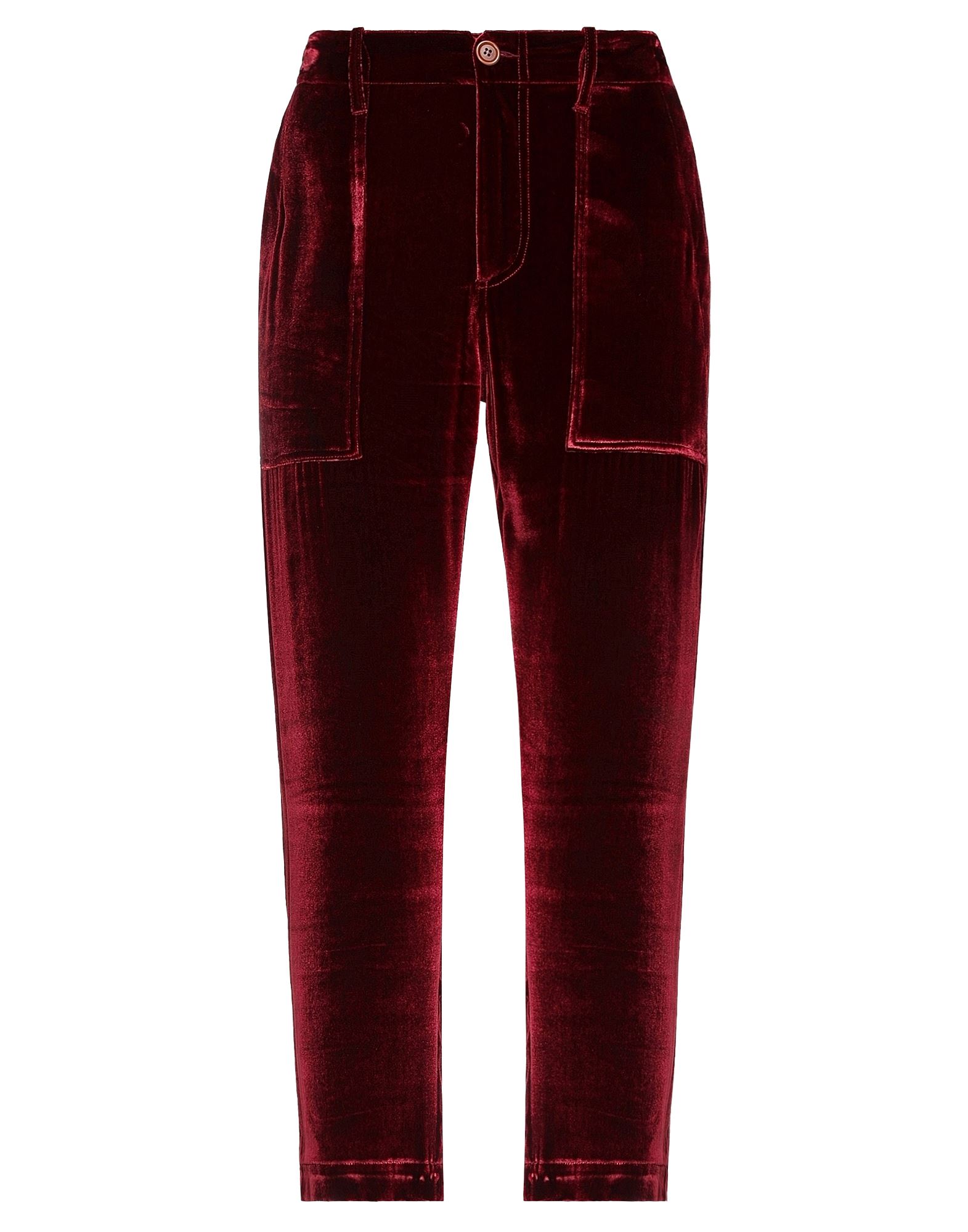 Shop Jejia Woman Pants Burgundy Size 8 Viscose, Silk In Red