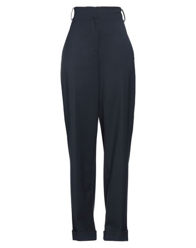 Semicouture Woman Pants Midnight Blue Size 8 Polyester, Virgin Wool, Elastane