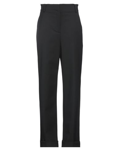 Semicouture Woman Pants Black Size 6 Polyester, Virgin Wool, Elastane