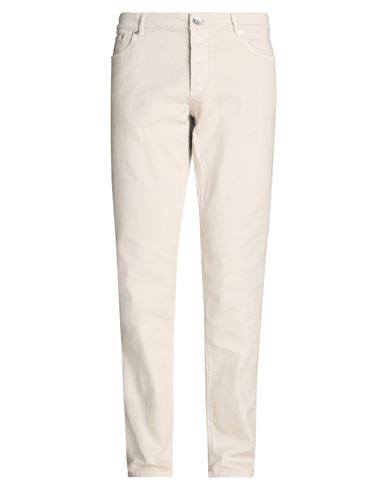 Brunello Cucinelli Man Pants Cream Size 42 Cotton, Elastane In White