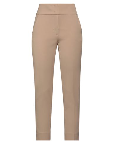 Peserico Woman Pants Light Brown Size 4 Polyester, Viscose, Cotton, Elastane In Beige