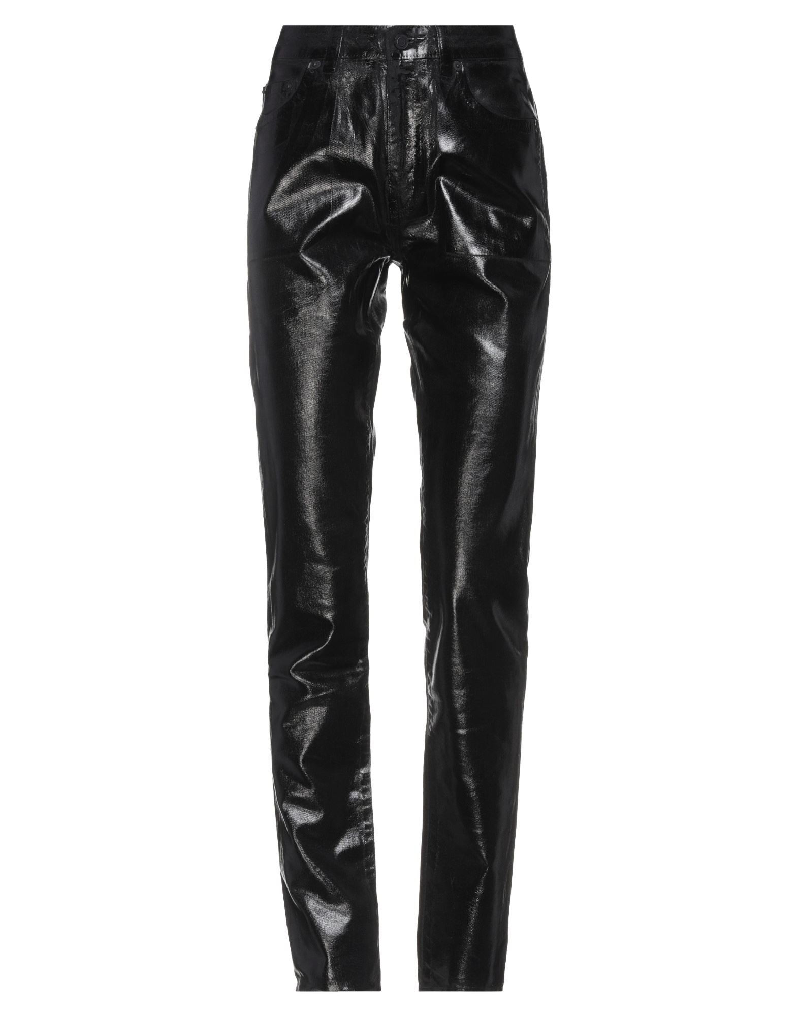 Shop Saint Laurent Woman Jeans Black Size 29 Cotton, Polyurethane