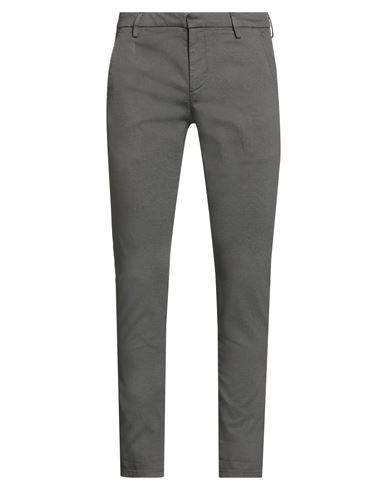 Dondup Man Pants Grey Size 36 Cotton, Elastane In Gray