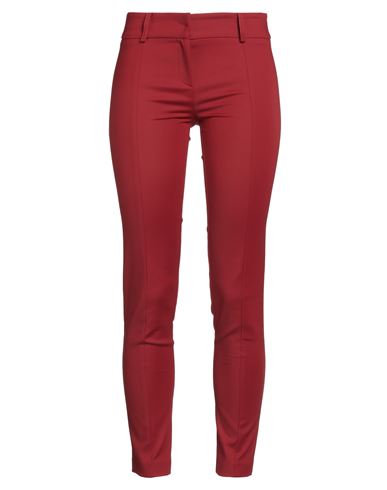 Patrizia Pepe Woman Pants Brick Size 8 Cotton, Polyamide, Elastane In Red