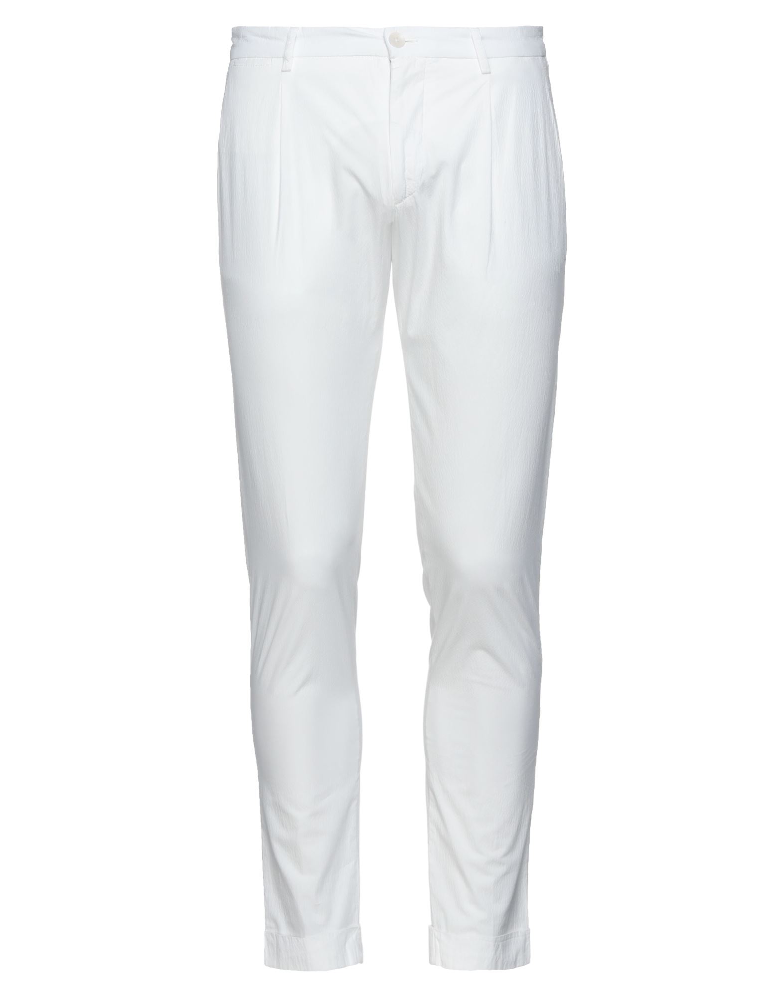Shop Jeordie's Man Pants White Size 30 Cotton, Elastane