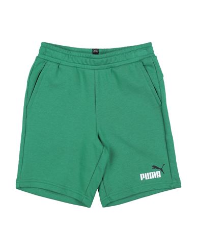 Puma Babies'  Ess+ 2 Col Shorts Tr Toddler Boy Shorts & Bermuda Shorts Green Size 6 Cotton, Polyester