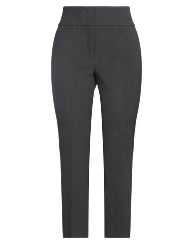 Peserico Woman Pants Lead Size 14 Polyester, Viscose, Cotton, Elastane In Grey
