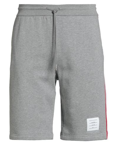 Thom Browne Man Shorts & Bermuda Shorts Grey Size 5 Cotton, Elastane In Gray
