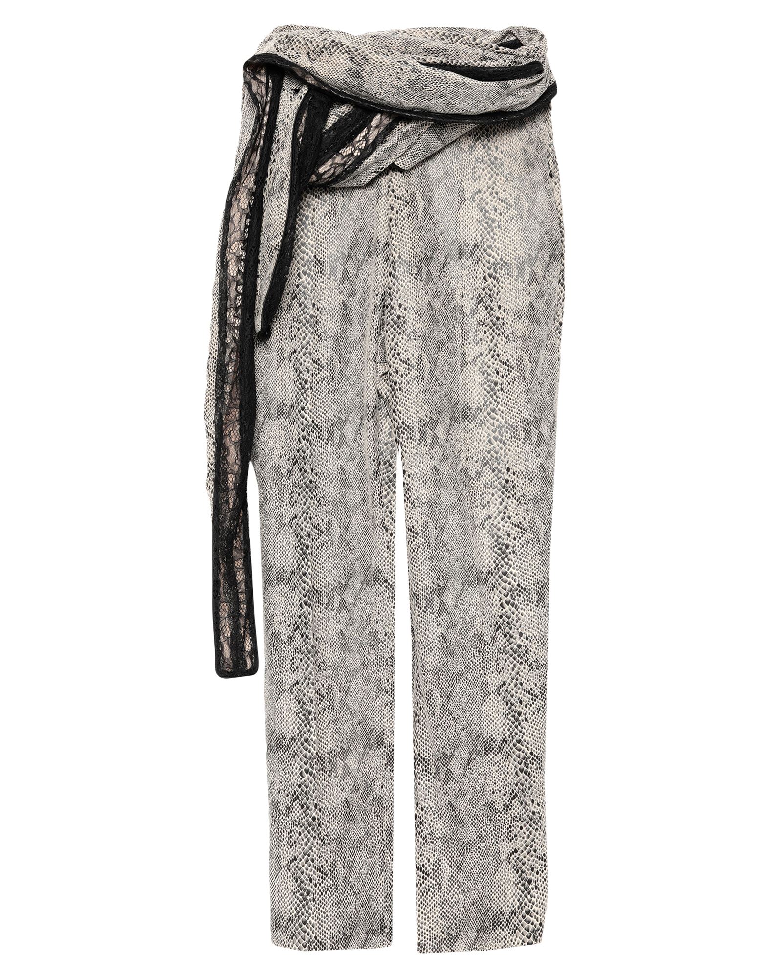Y/project High-waisted Python-effect Trousers In Beige