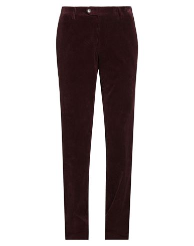 Etro Man Pants Burgundy Size 40 Cotton In Red
