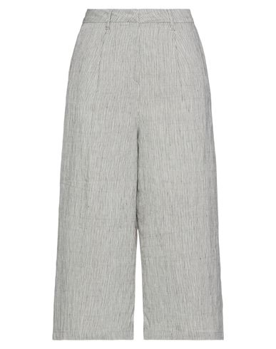 Woman Pants Light grey Size 4 Linen, Polyester, Cotton