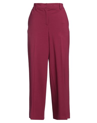Liviana Conti Woman Pants Garnet Size 8 Viscose, Polyamide, Elastane In Red