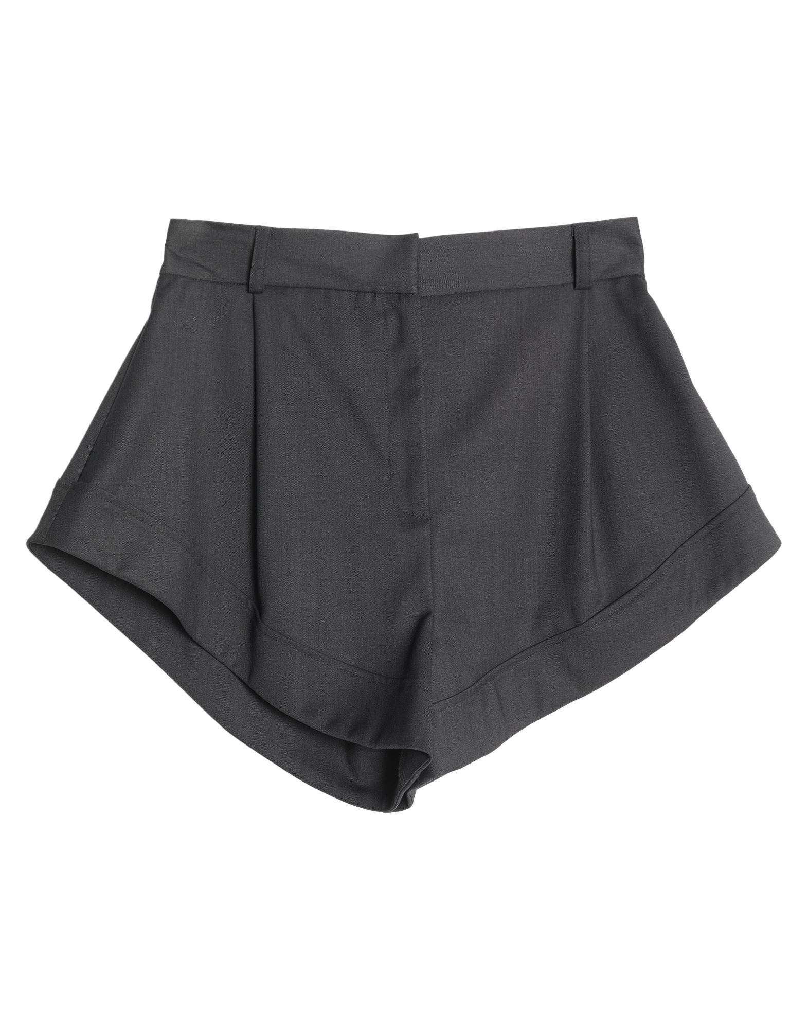 Actualee Woman Shorts & Bermuda Shorts Steel Grey Size 8 Polyester, Rayon, Elastane