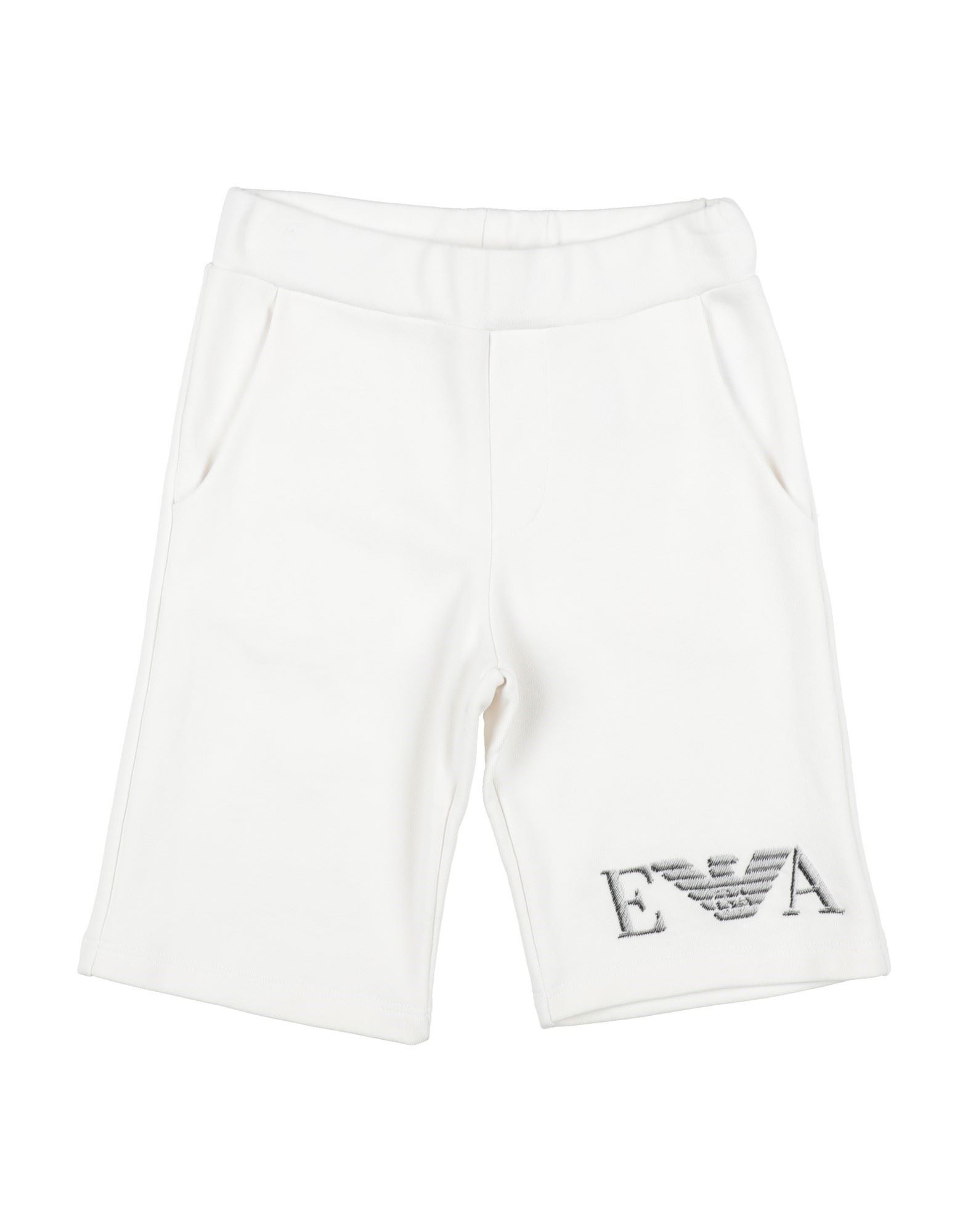 Emporio Armani Kids'  Toddler Boy Shorts & Bermuda Shorts White Size 6 Cotton, Modal