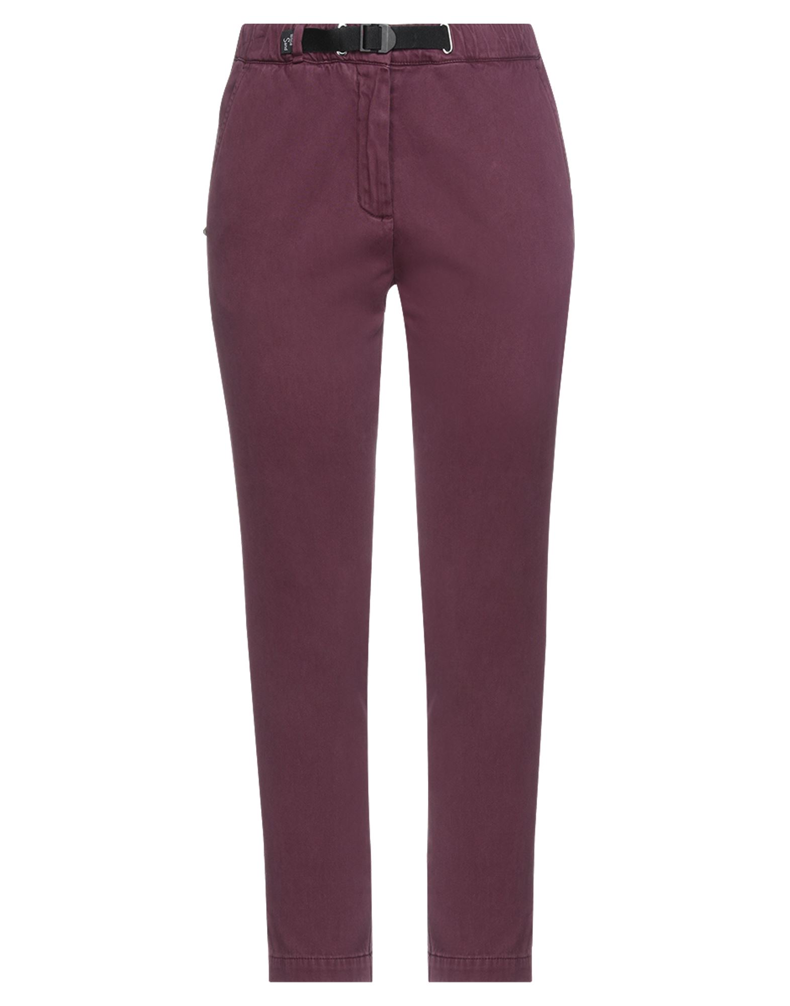 White Sand 88 Casual Pants In Deep Purple