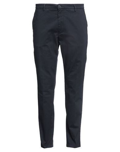 Shop Luca Bertelli Man Pants Navy Blue Size 40 Cotton, Elastane