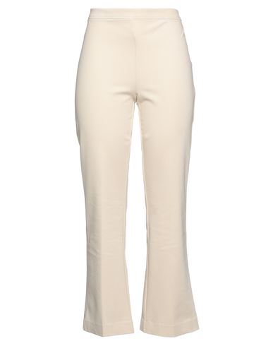 Jucca Woman Pants Cream Size 12 Viscose, Polyamide, Elastane In Multi