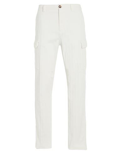 Brunello Cucinelli Cotton Gabardine Cargo Pants In White