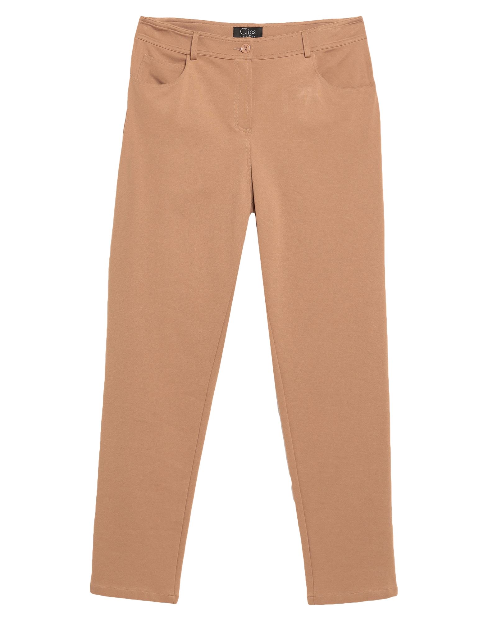Clips Pants In Camel