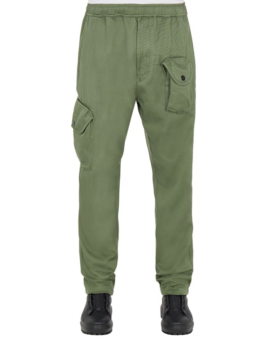 Sold out - STONE ISLAND 30402 MIL.SPEC.STRETCH COTTON_REGULAR TAPERED FIT Pants Man Sage Green