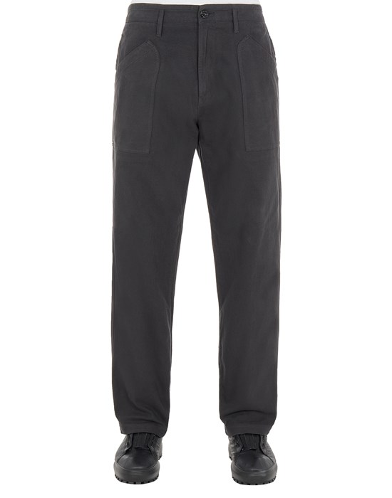 Trousers Man 31604 TEXTURED BRUSHED RECYCLED COTTON
 Front STONE ISLAND