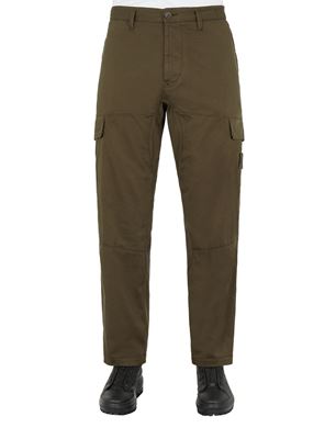 Pantalon homme Stone Island en molleton de coton Marine