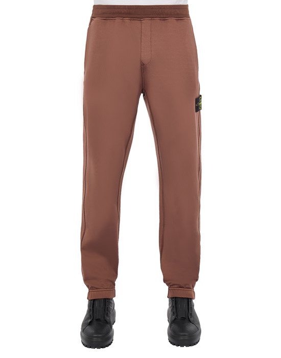 Fleece Pants Man 63347 COTTON NYLON FLEECE_REGULAR FIT Front STONE ISLAND