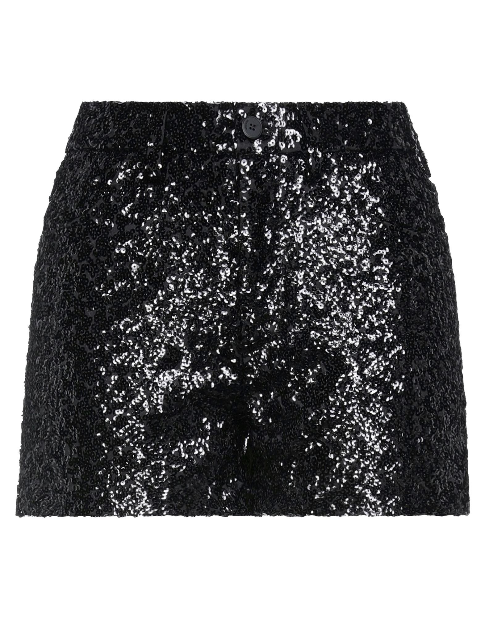 Dondup Woman Shorts & Bermuda Shorts Black Size 28 Polyethylene, Polyester