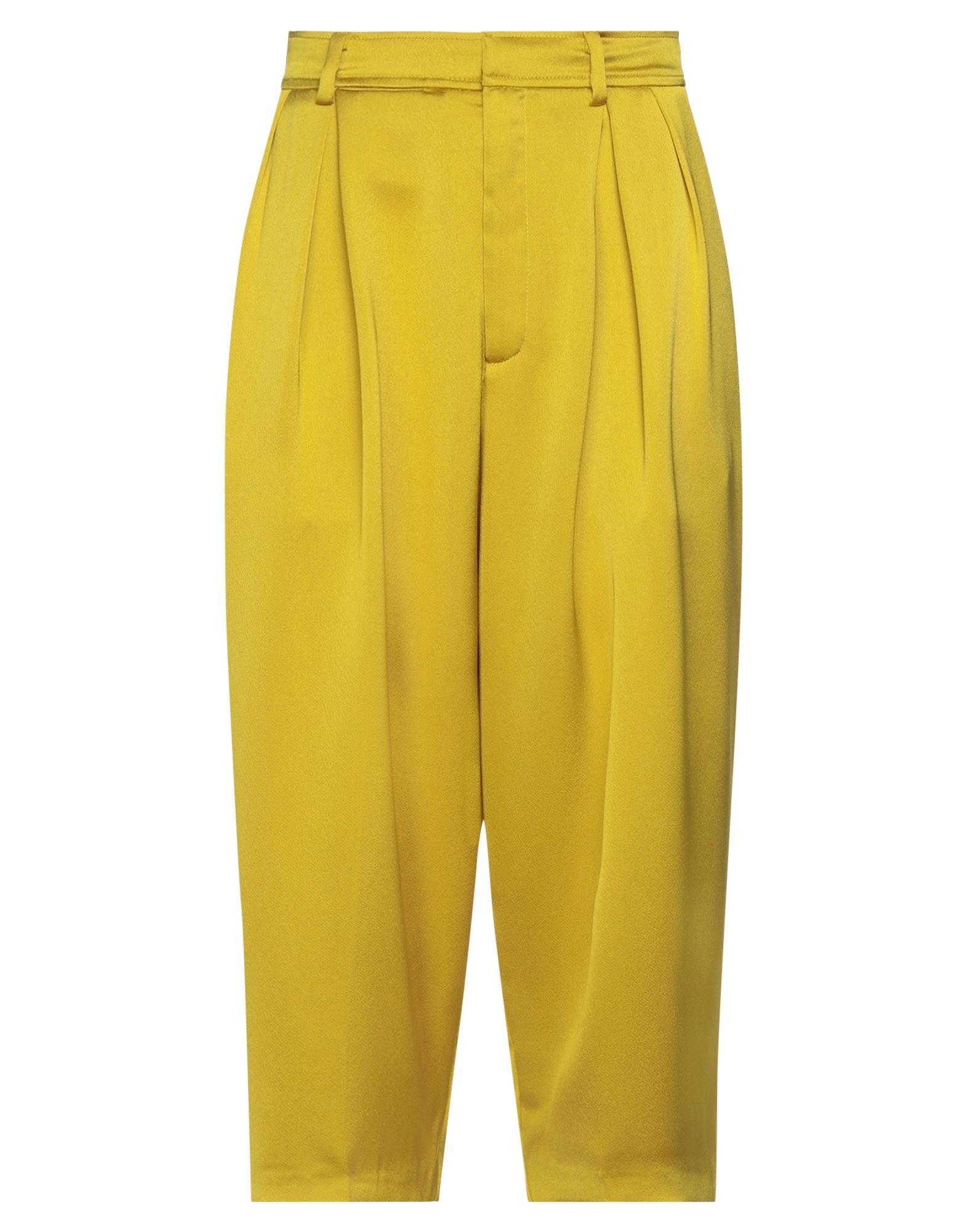 Mauro Grifoni Cropped Pants In Acid Green