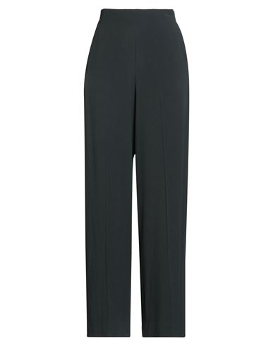 Pomandère Woman Pants Charcoal Size 8 Acetate, Viscose In Black