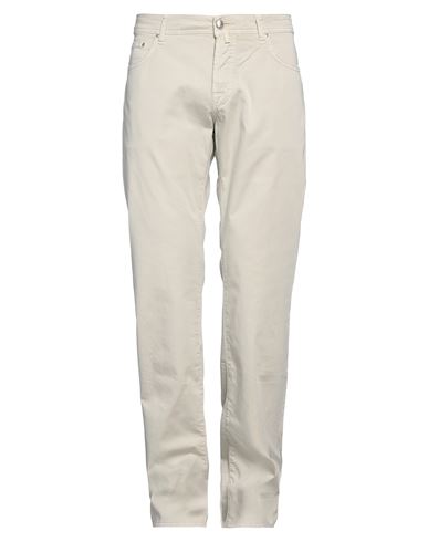 Jacob Cohёn Man Pants Cream Size 31 Cotton, Elastane In Beige