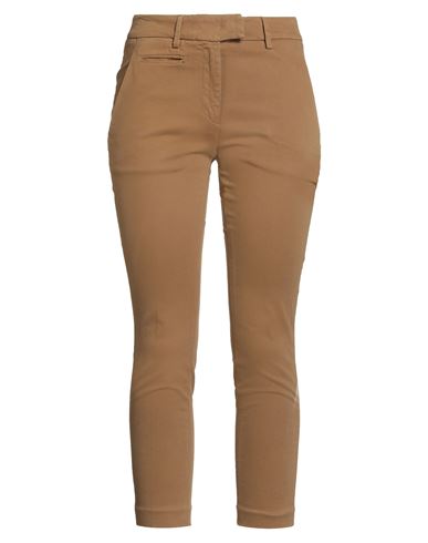 Dondup Woman Pants Camel Size 32 Cotton, Polyester, Elastane In Brown