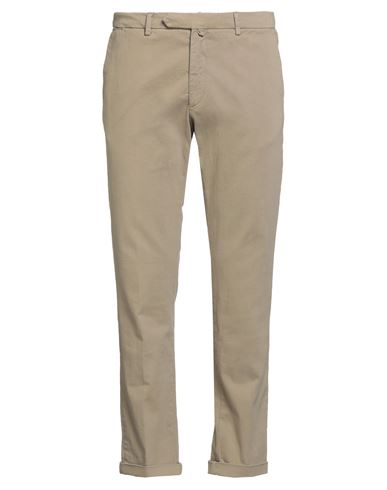 B Settecento Man Pants Sage Green Size 30 Cotton, Elastane In Green