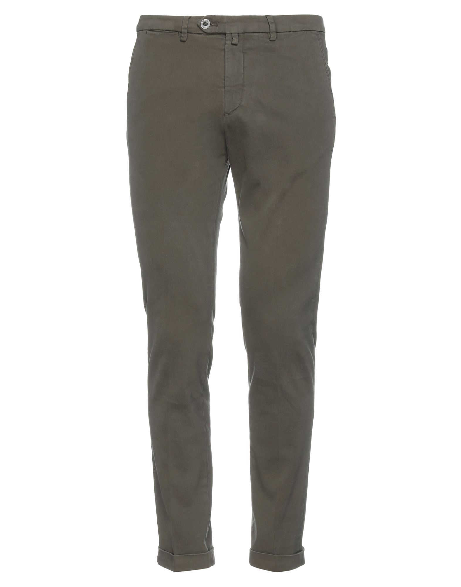 B Settecento Casual Pants In Military Green