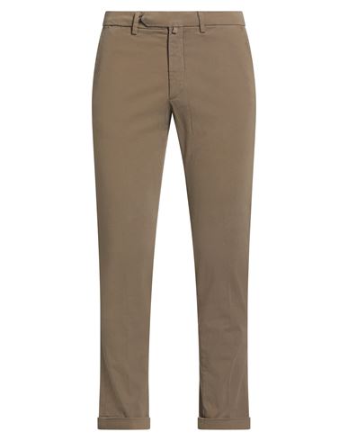 B Settecento Man Pants Khaki Size 32 Cotton, Elastane In Sand