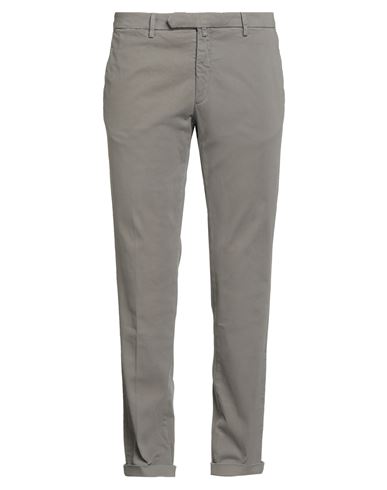B Settecento Man Pants Gunmetal Size 32 Cotton, Elastane In Gray